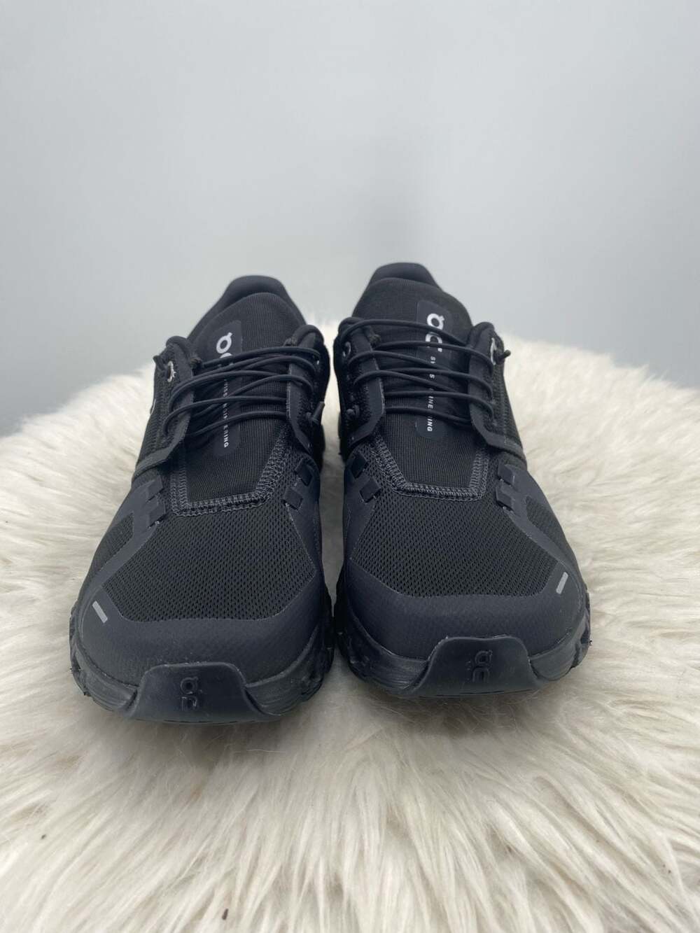 On Running Cloud Black Athletic Walking Shoes Sneakers